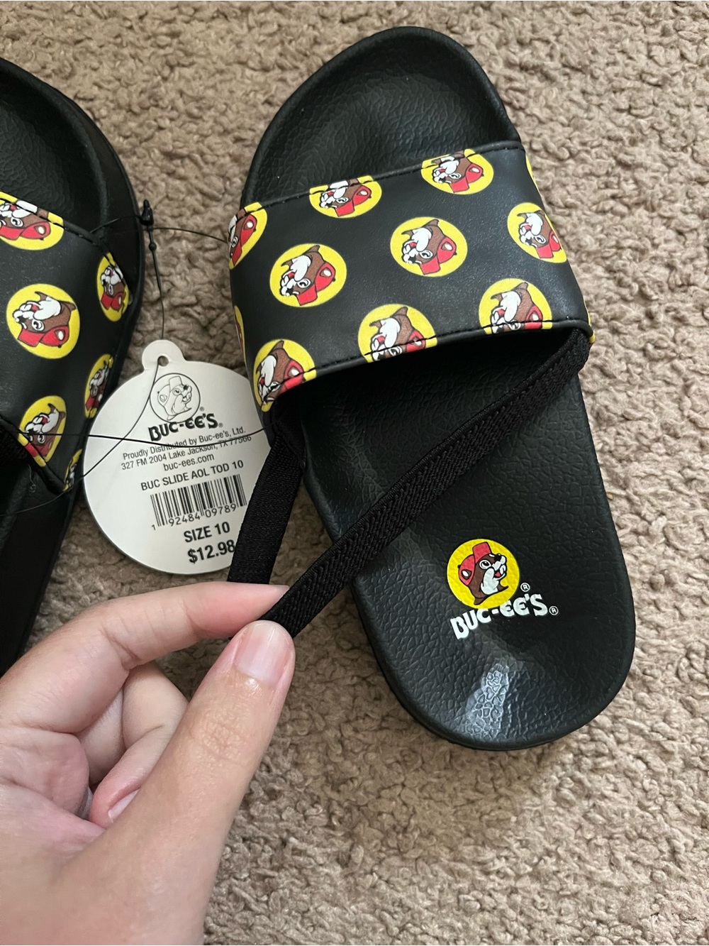 Kids Buc-ees sandals size 10 - Picture 2 of 6